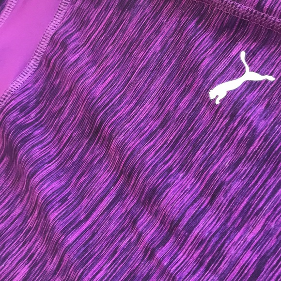 PUMA Women’s Purple Capri Leggings. Size Large - Picture 2 of 5
